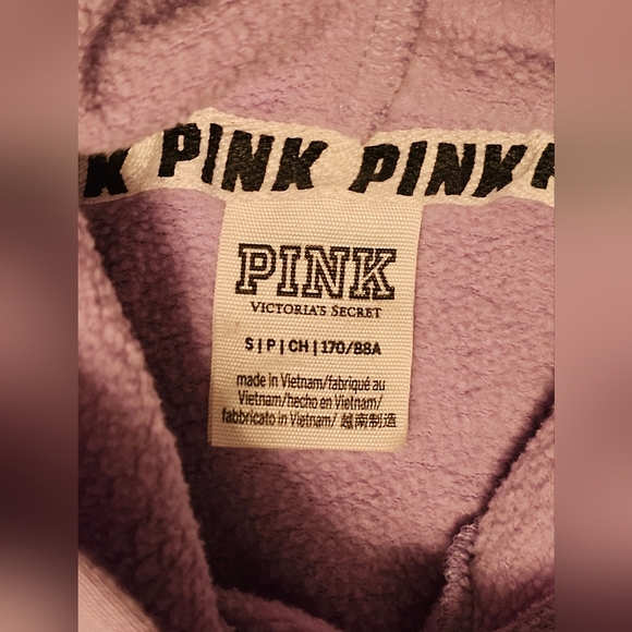 PINK Cold Shoulder‎ Purple Hoodie Size Small - Picture 4 of 6